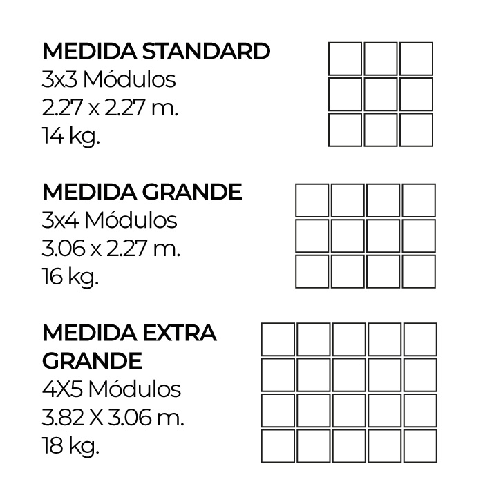 Medidas del Muro